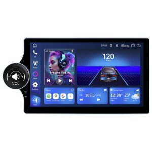 10.1 Inch 2+32G Single Knob Button Android Screen Universal Head Unit Car Multimedia Radio Player for All Car Model