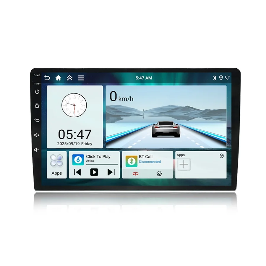 Universal 9 Inch Car Stereo Car DVD Player Car Radio Navigation IPS Screen 4 Core Head Unit GPS Amplifier Carplay Android Auto - Image 2