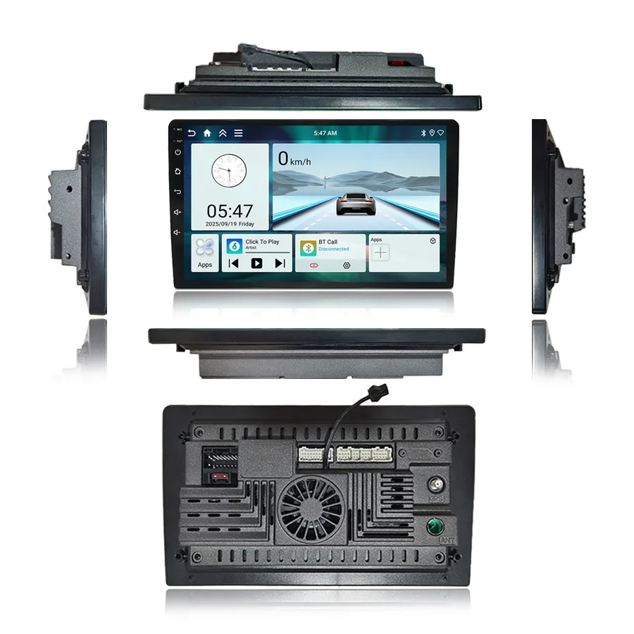 Universal 9 Inch Car Stereo Car DVD Player Car Radio Navigation IPS Screen 4 Core Head Unit GPS Amplifier Carplay Android Auto - Image 5