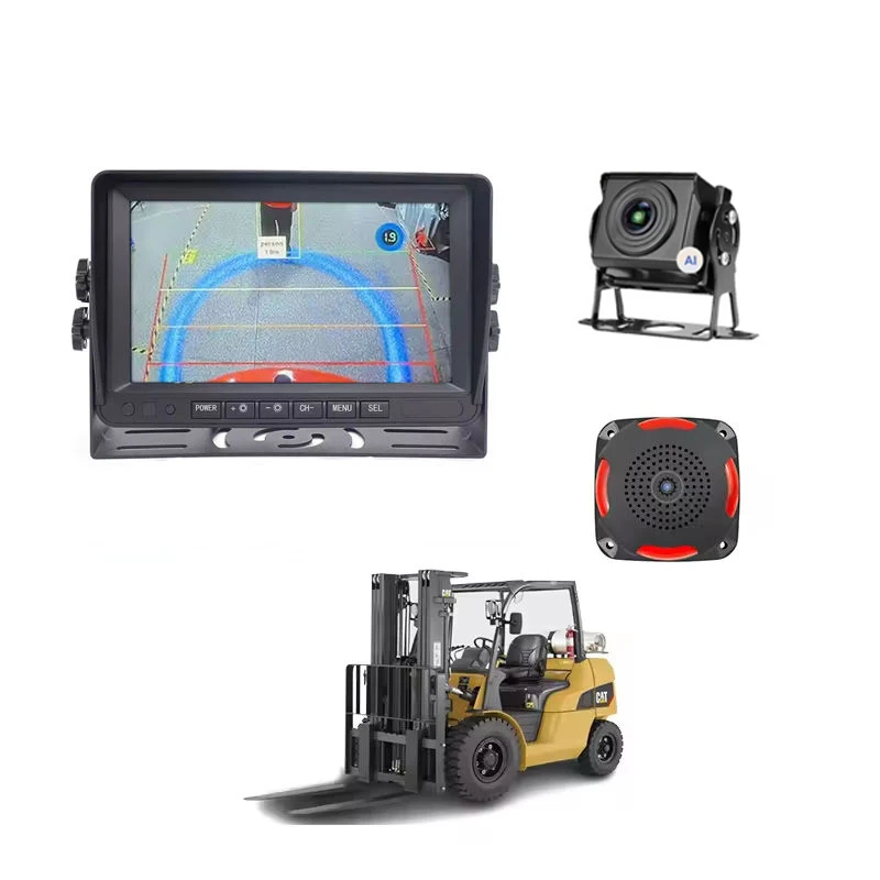 AI Forklift Safety Camera IP69K Waterproof Pedestrian Vehicle Detection Voice Alarm Monitor System for Warehouse Safety - Image 2