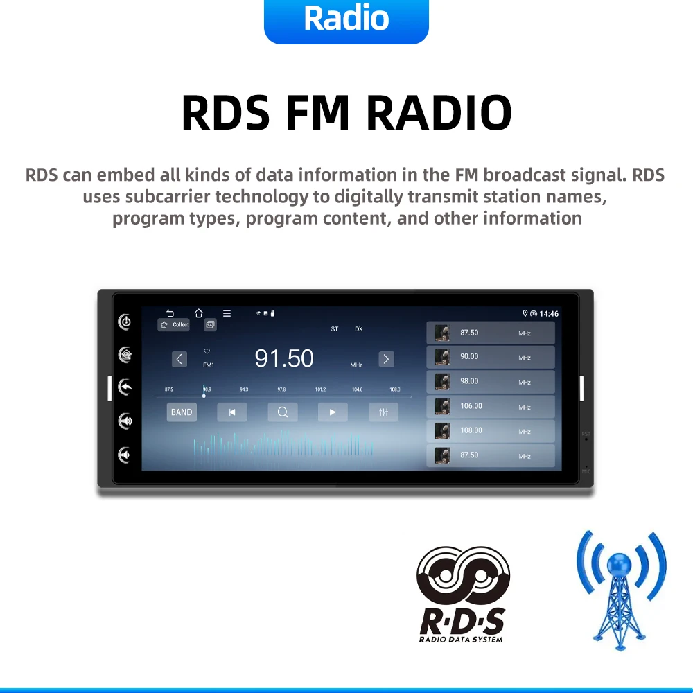 6.86'' IPS Touch Screen Stereo