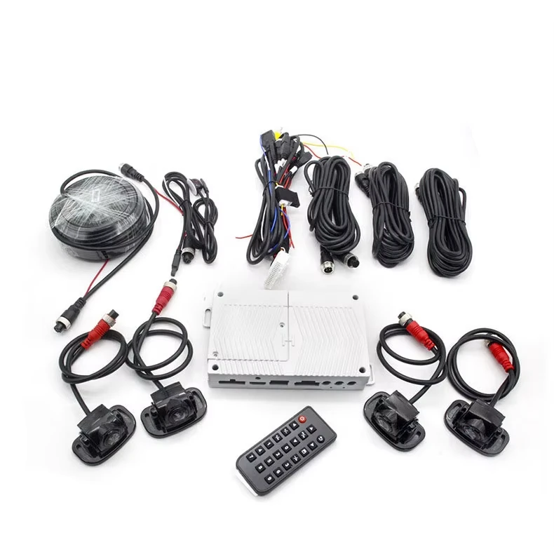 7 Inch IPS Screen Monitor 4 AHD 1080P Side Cameras AI 3D 360° View Monitoring Alarm System for Truck Bus - Image 3