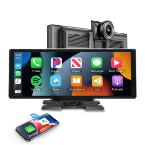 10.26 Inch Touch Screen Car Stereo | Wireless CarPlay Android Auto Radio with GPS Navigation, Voice Control, BT Hands Free Call