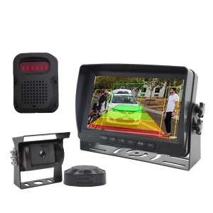 7 Inch IPS Truck Monitoring System AI BSD Detection Technology Waterproof 1080P Night Vision Recording for Truck Forklifts