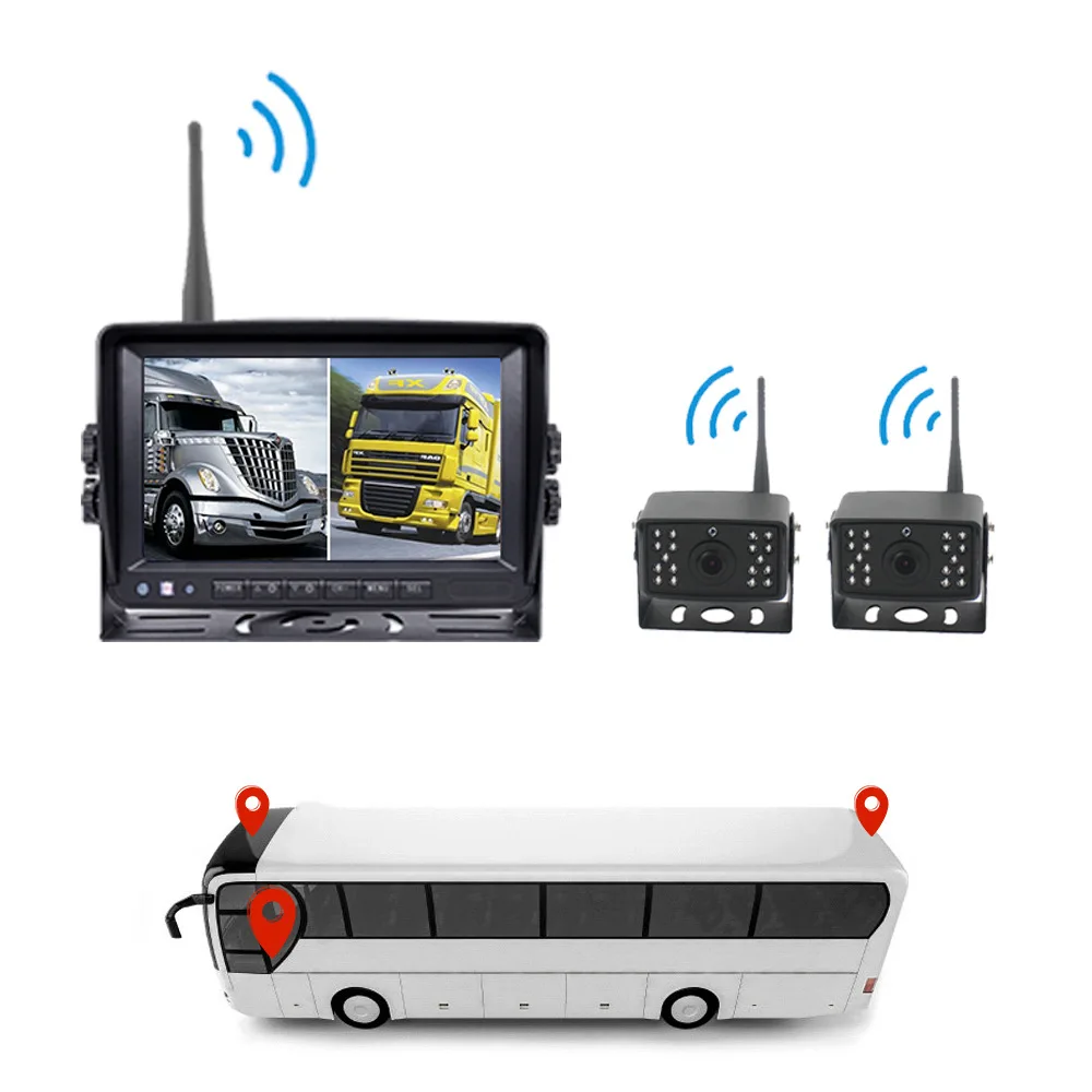 Wireless 1080P 7 Inch Backup Camera System