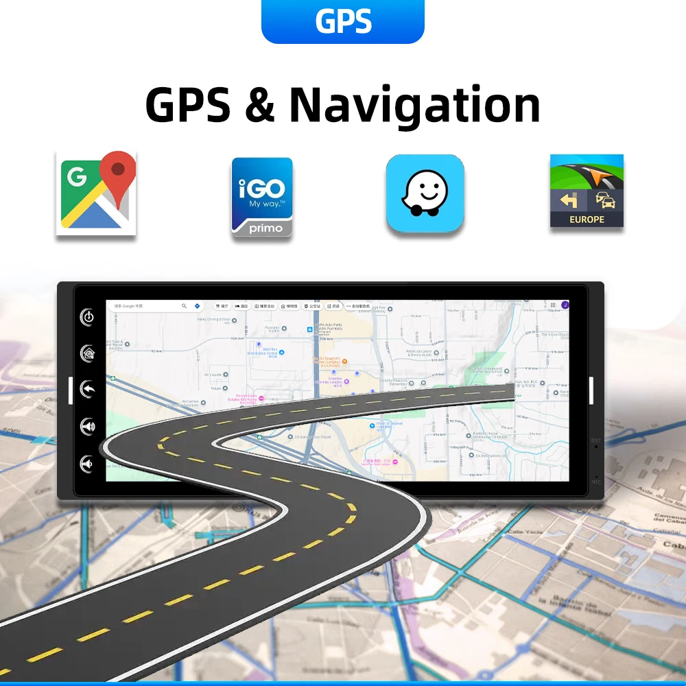 Wireless CarPlay Android Auto 1DIN