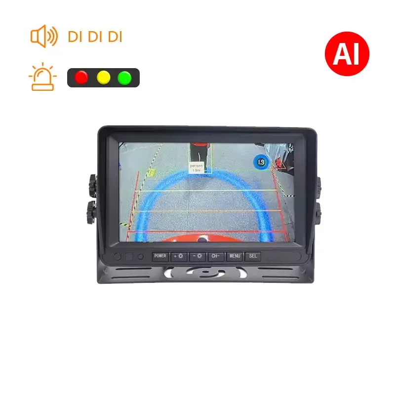 AI Forklift Safety Camera IP69K Waterproof Pedestrian Vehicle Detection Voice Alarm Monitor System for Warehouse Safety - Image 4