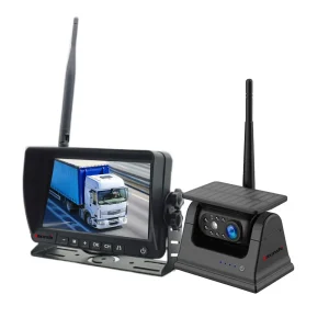 7" Solar Wireless Backup Camera System, Magnetic Mounted AHD Reverse Camera, No-Drill Solar Powered Reversing System for Trucks, RVs, Trailers, Caravans