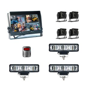 10.1 Inch Vehicle Monitor System | 4CH 1080P DVR Recorder with Manual Remote & Backup Camera
