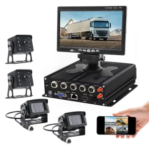 AHD 1080P 8CH Backup Camera Dural SD Card GPS 4G WIFI Mobile H.264 SD DVR 4 Channel MDVR Security Dvr for Truck Bus