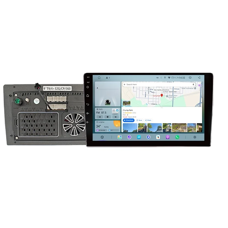 7/9/10 Inch Android 14 Car Stereo | T9 3+32/4+64GB DSP Radio with Wireless CarPlay & 360 Camera
