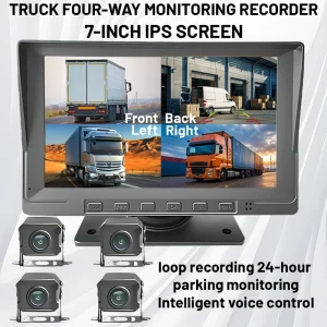 trucks Forklift bus passenger car and large truck monitoring system 4-channel recorder