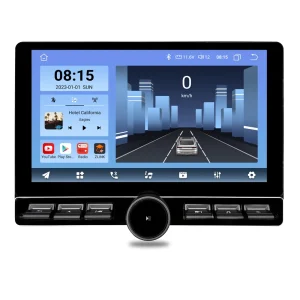 11.5 Inch 2K Android 14 Car Stereo, 2Din Multimedia Player with Single Knob, Built-in Wireless CarPlay, GPS, DSP, WiFi & Bluetooth