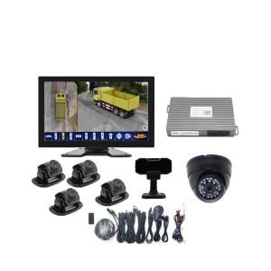 10.1 Inch IPS Touch Screen 1080P AHD 3D 360° View Panoramic Backup Camera AI DMS System for Truck Bus