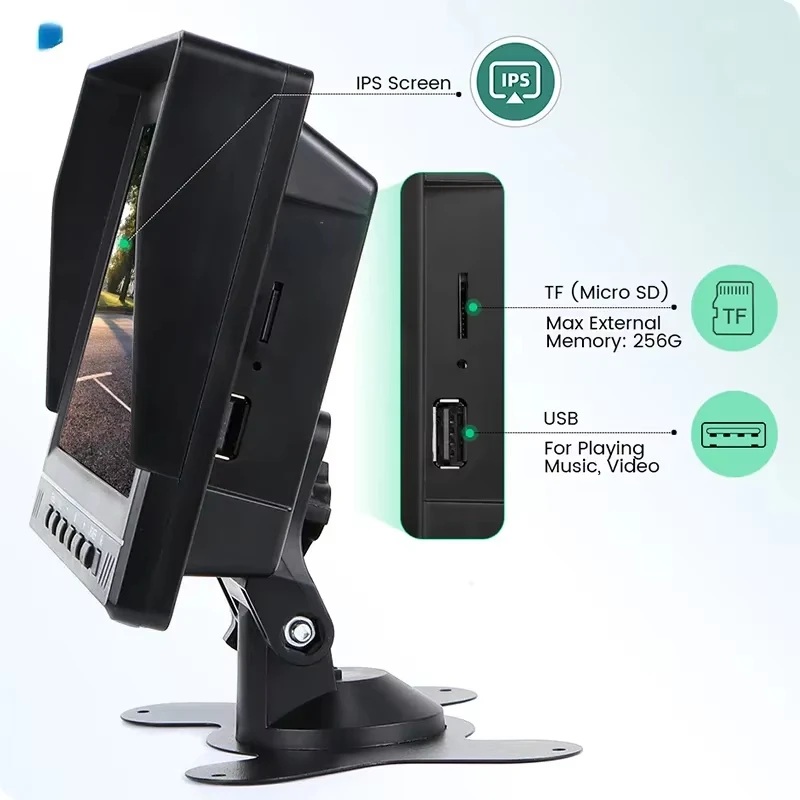 7 Inch 2CH Truck Monitoring System