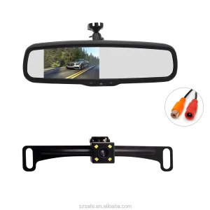 4.3 Inch TFT LCD Car Backup Camera and Monitor Kit, Rear View System for Vehicle