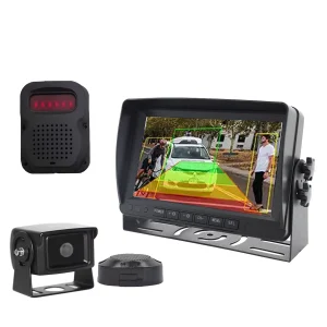 7 Inch IPS TFT LCD Display AI BSD Monitoring System Waterproof Side View Camera for Human & Vehicle Detection