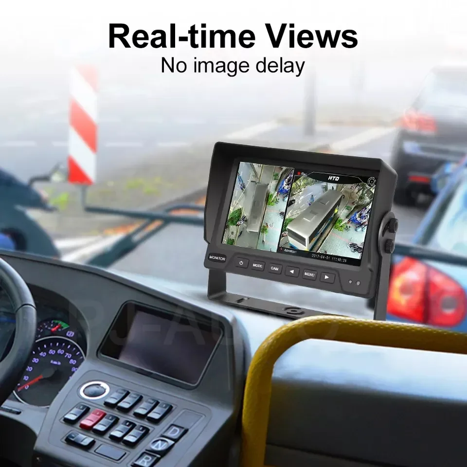 4 Channel AHD Truck Camera System 10.1 Inch 1080P DVR Monitor 360° View Waterproof Reverse Camera for Truck Bus - Image 5
