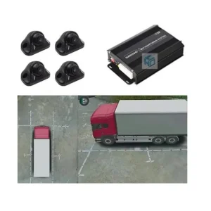 4 Channel AHD Truck Camera System 10.1 Inch 1080P DVR Monitor 360° View Waterproof Reverse Camera for Truck Bus