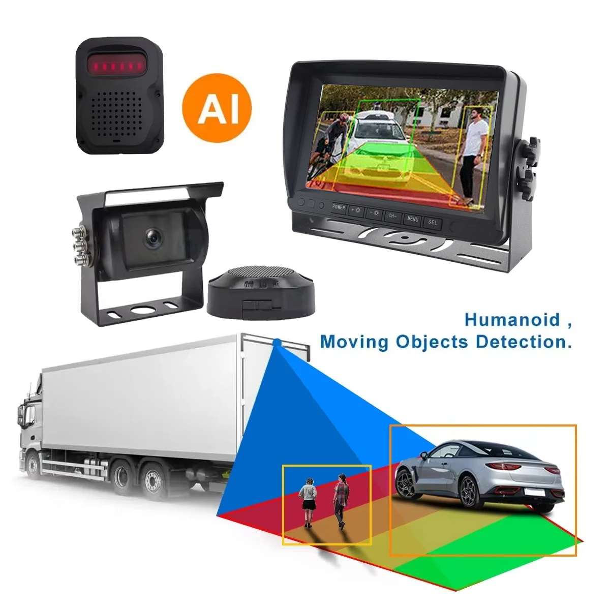 7 Inch IPS Truck Monitoring System