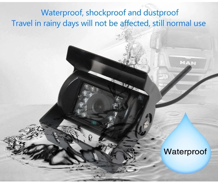 Wireless 7 Inch Truck Reverse Camera System