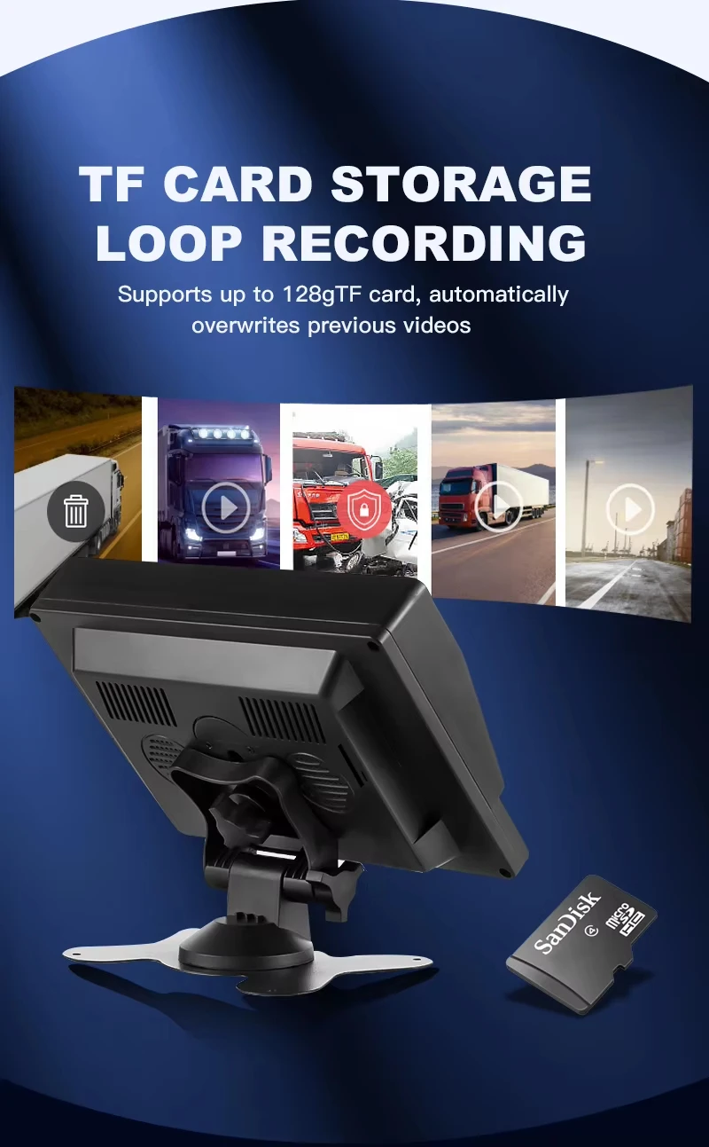 7 Inch 2CH Truck Monitoring System