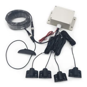 Ultrasonic 4-Probe Parking Sensor System with LED Display, Waterproof Reversing Blind Spot Detection Aid for Bus & Truck