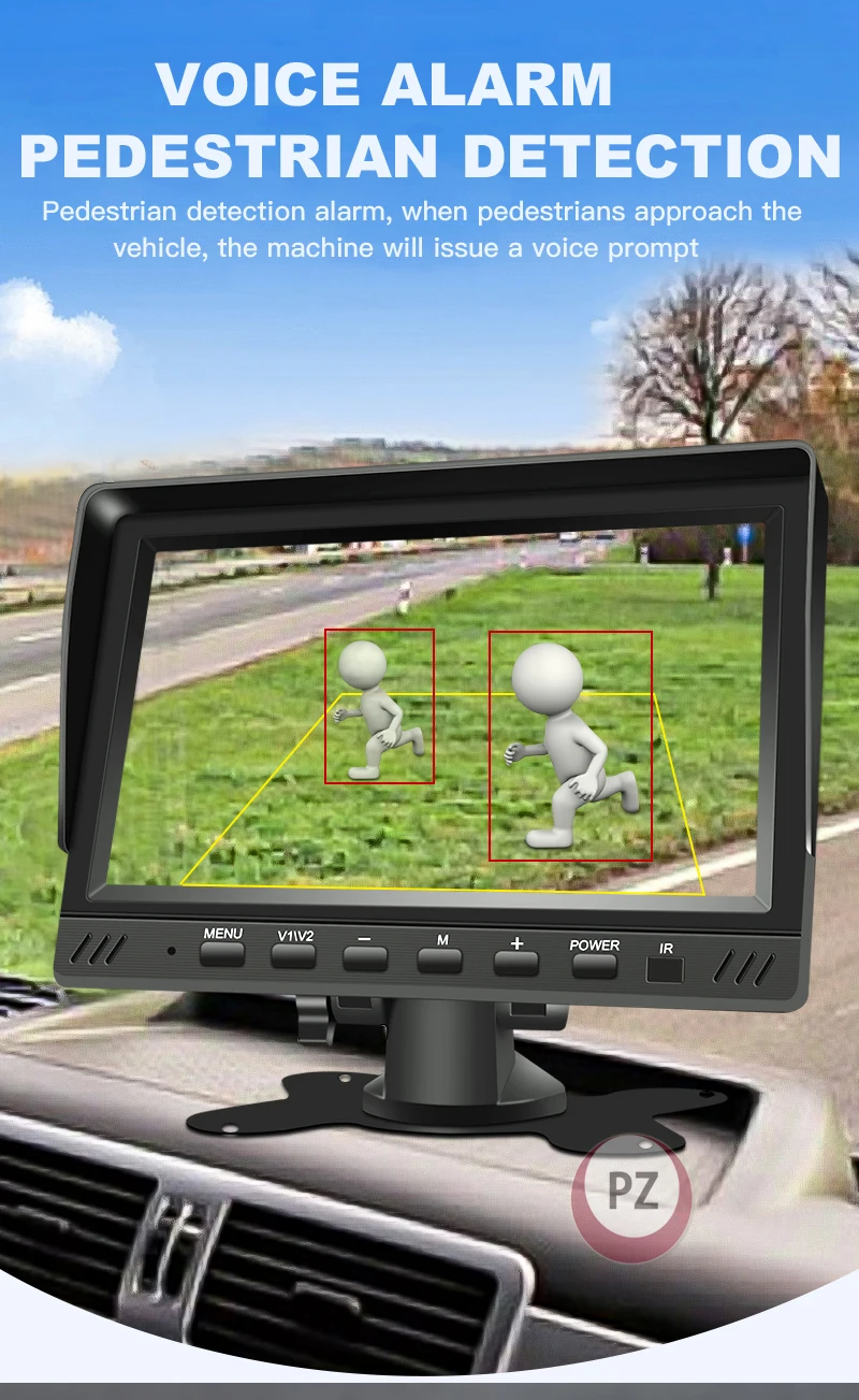 7 Inch BSD Split Screen Forklift Truck Camera System