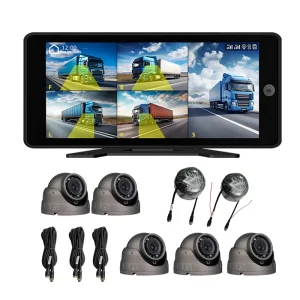 10.36 Inch Portable Car Dash Cam | 1080P 5CH MDVR Truck Camera 4G WIFI GPS Night Vision Touch Screen