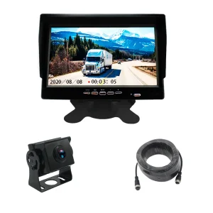 AHD 1080P Waterproof Reverse Camera 7 Inch Truck Rear View Monitor System Easy Installation for Safe Backup Vision