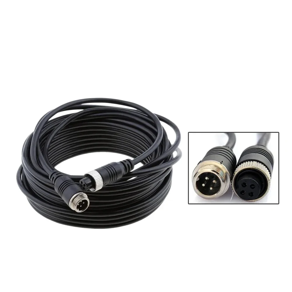 4PIN Extension Cable 7 Inch Dual Split Screen Monitor 2CH AHD 1080P Waterproof Night Vision Reverse Backup Camera System for Truck Bus - Image 2