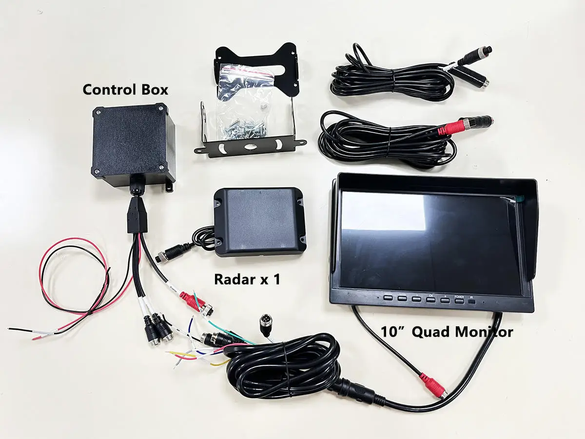 10.1'' 4CH AHD Reverse Camera System, AI Blind Spot Detection for Mining Trucks & Construction Machinery - Image 2