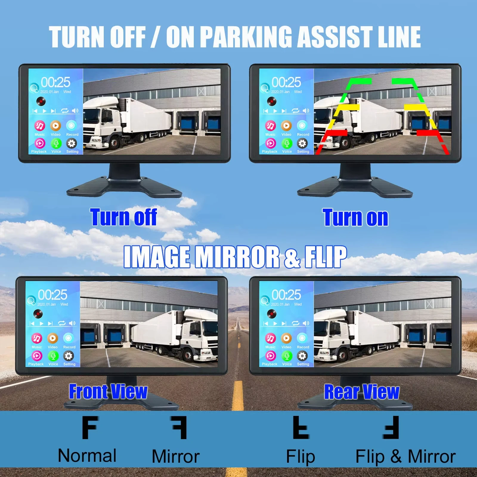 10.36 Inch Truck BSD Monitor
