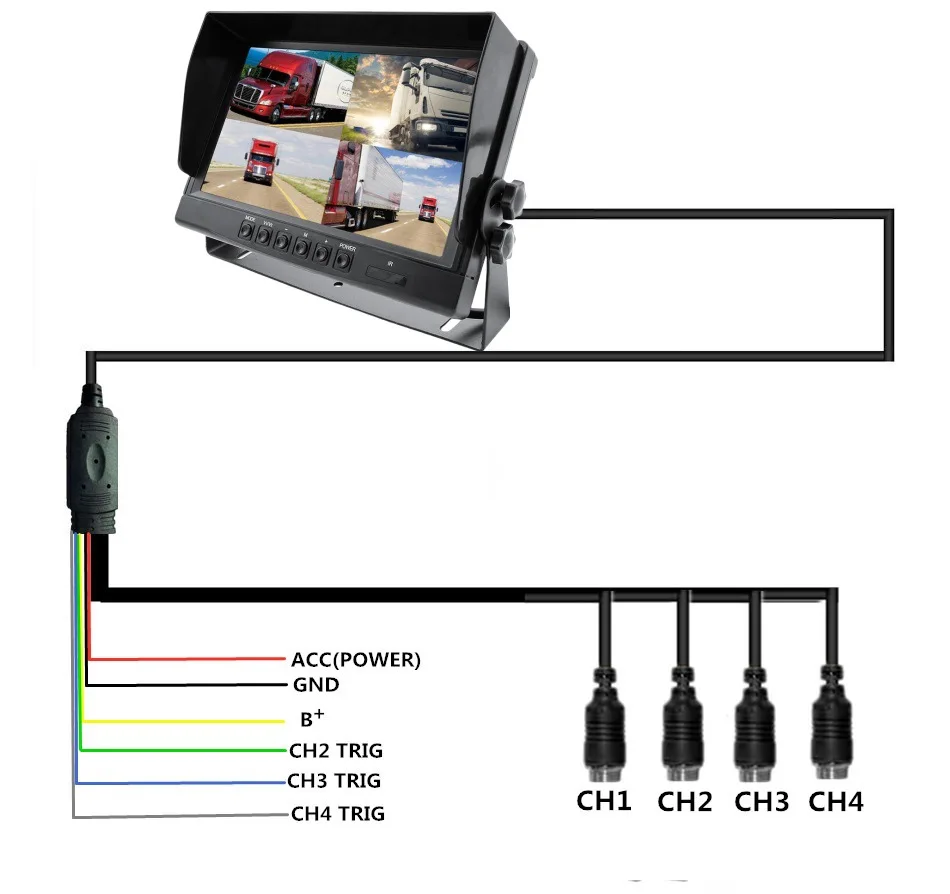 Truck Backup Camera Monitoring System