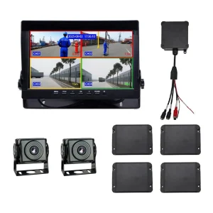10.1'' 4CH AHD Reverse Camera System, AI Blind Spot Detection for Mining Trucks & Construction Machinery
