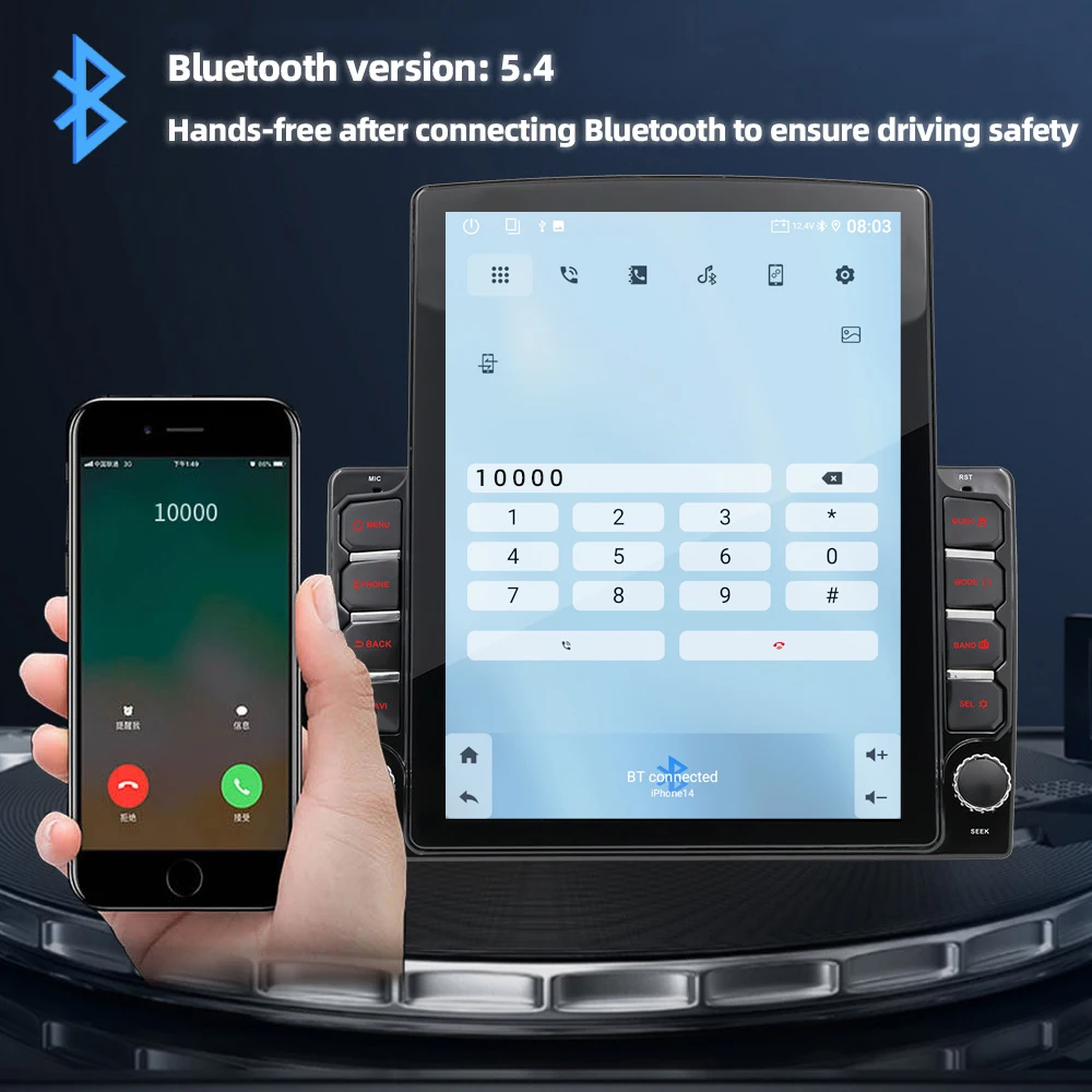 2.5D Touch Screen Head Unit