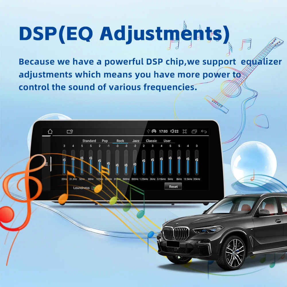 12.3 Inch Android 14 Car Stereo for BMW X5 E70 X6 E71, Wireless CarPlay & Android Auto GPS Navigation DVD Radio Head Unit - Image 3