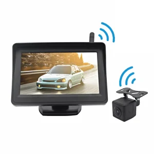 4.3" Wireless Backup Camera System for Cars, Waterproof Digital Rear View Reversing Monitor Kit, DIY Signal Stable Car Reverse Aid for SUV, Pickup