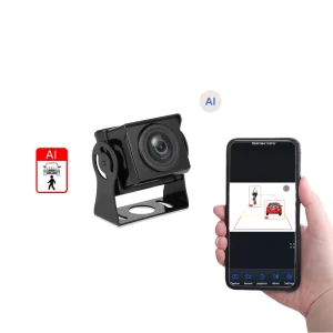 1080P AHD WiFi App Control AI Reverse Camera Blind Spot Detection Buzzer Alarm Smart Backup Aid for Heavy Duty Truck Bus